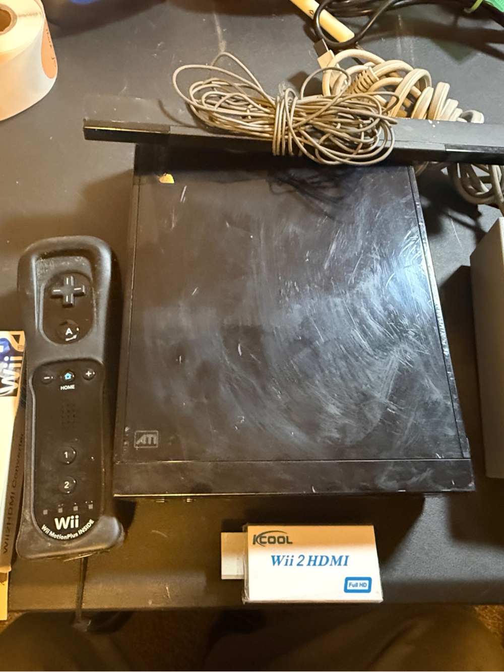 Black Nintendo Wii Model RVL-101(USA)
Tested